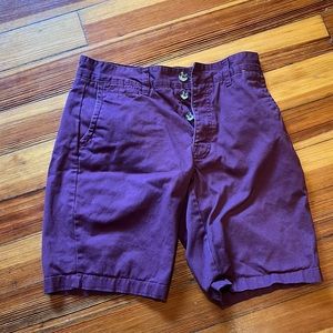 Burgundy Shorts